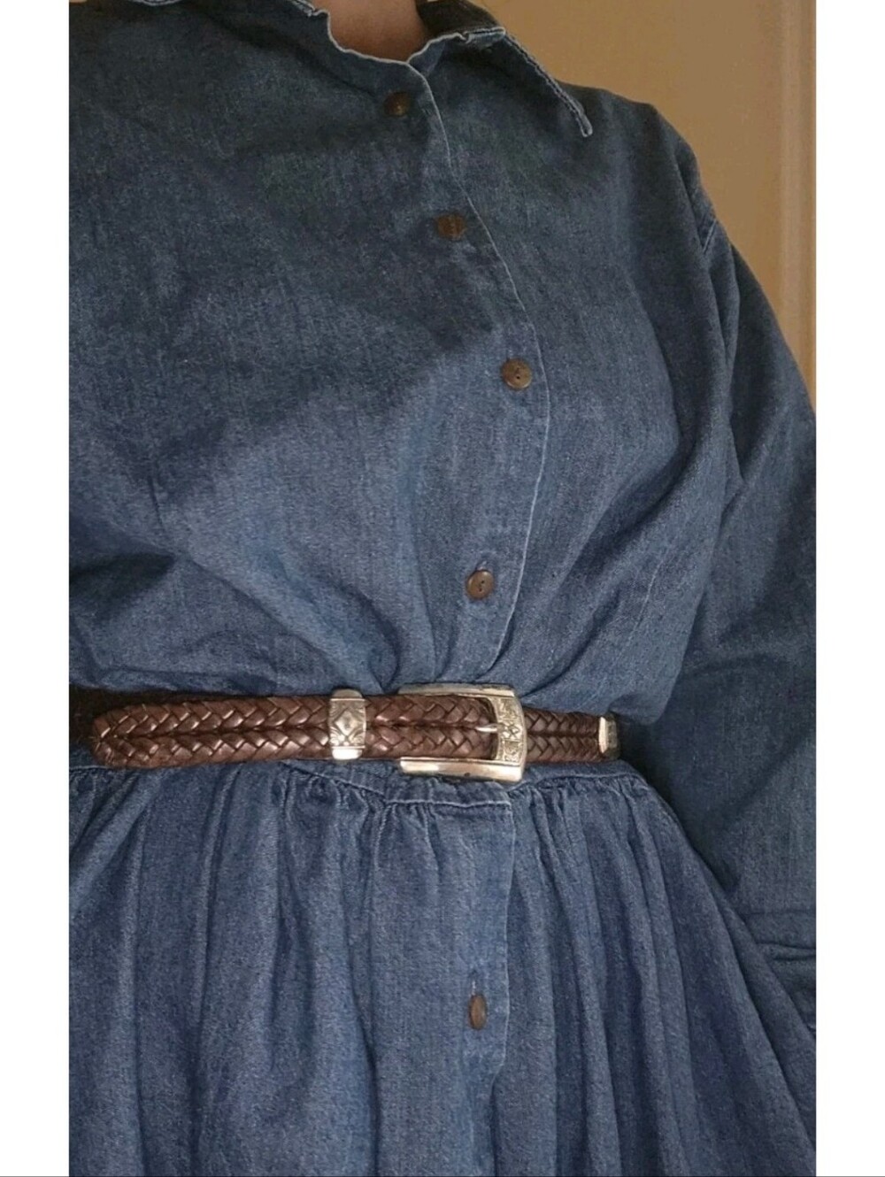 Vintage Eddie Bauer Maxi Denim Dress Size XL - Picture 11 of 16